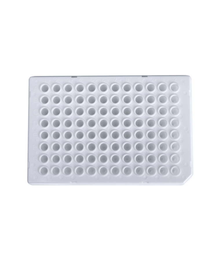 PCR10-W-96-HS-R 0.1ml乳白色96孔半裙边圆孔PCR板